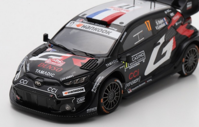 Spark - TOYOTA GR Yaris Rally1 No.17 TOYOTA GAZOO Racing WRT Winner Rally Monte Carlo 2025, escala 1:43