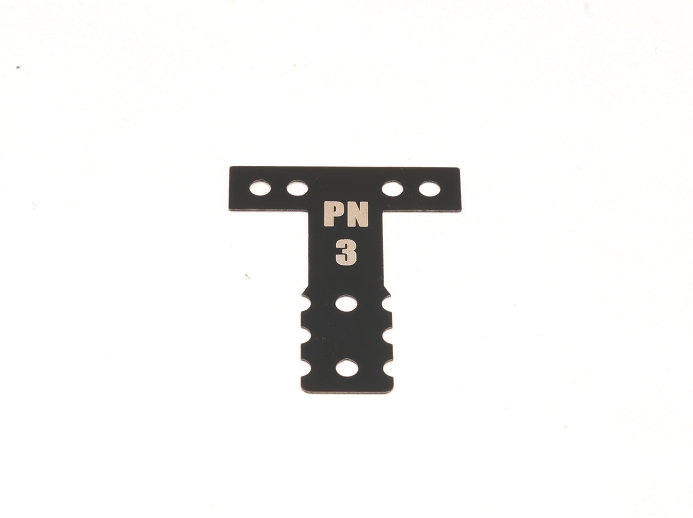PN Racing - Mini-Z MR03/MR04 MM Spring Steel T-Plate #3 (Black)