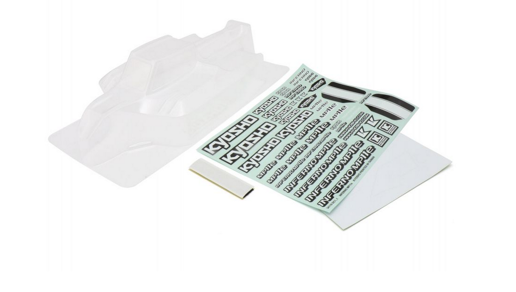 Kyosho - Carrocería transparente, INFERNO MP11e Non Deco Body Set