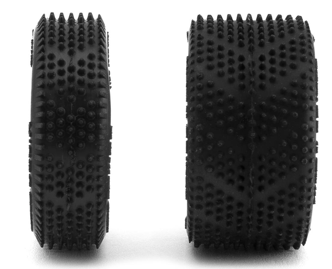 UpGrade RC - Neumáticos de moqueta delanteros y traseros premontados UpGrade RC Micro Spiker para Losi® Micro-B (blanco)