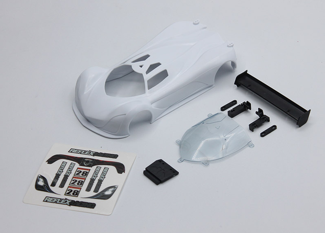 Reflex Racing - RAW-001-LG Reflex Racing MF-1 ABS Plastic Body Set (Light Gray)