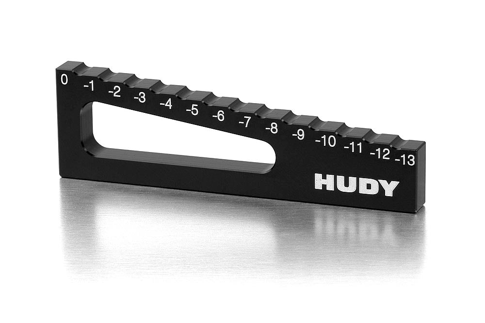 HUDY - Chassis Droop Gauge 0 to -13 mm for 1/8 Off-Road