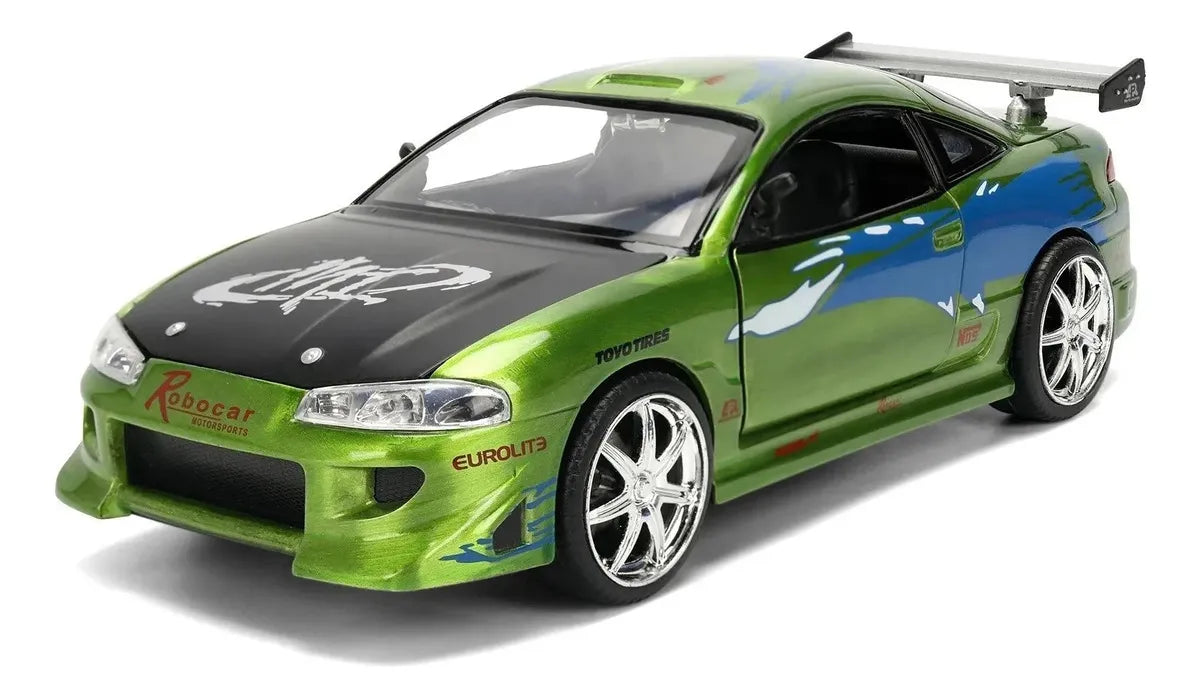 Jada Toys - Fast & Furious BRIAN's Mitsubishi Eclipse - Color Brush, escala 1:24