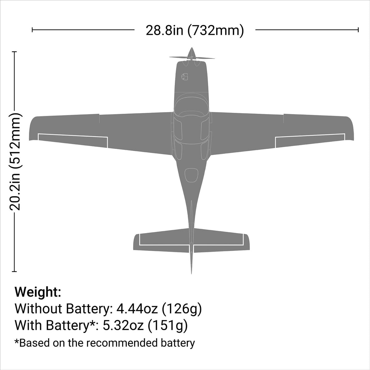 E-flite - UMX Cirrus SR22T BNF Basic with AS3X and SAFE Select