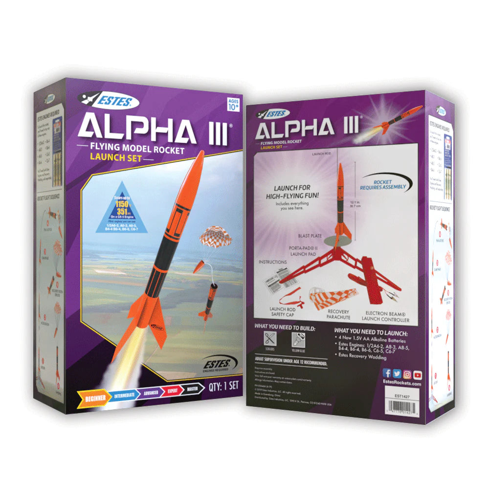 Estes - Alpha III Rocket Launch Set, E2X
