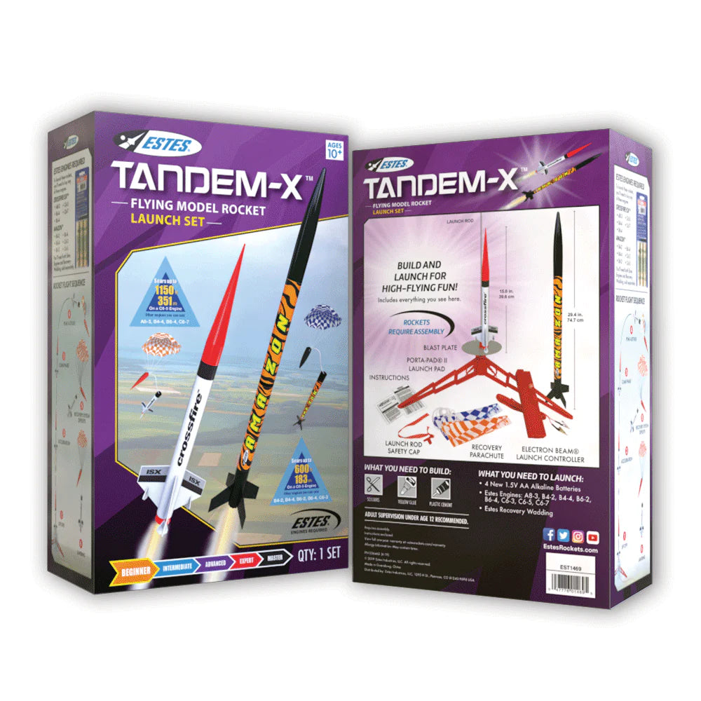 Estes - Tandem-X Rocket Launch Set, Amazon (E2X) & Crossfire ISX (Skill Level 1)