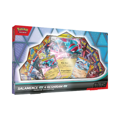 Pokémon TCG: Salamance Ex & Reshiram Ex Premium Collection (Ingles)