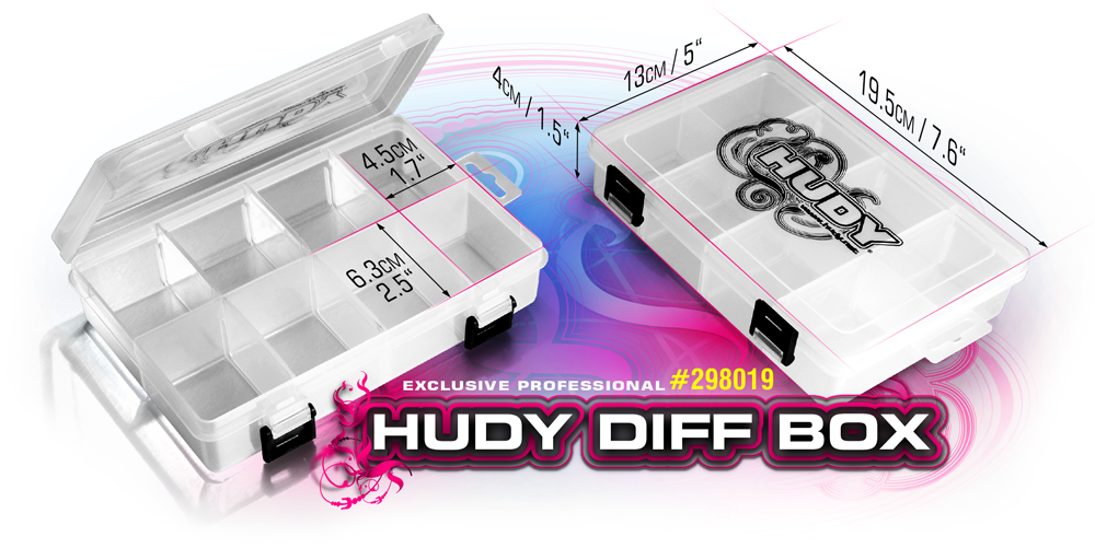 HUDY - Diff Box - 8-Compartments - 195x130x40mm