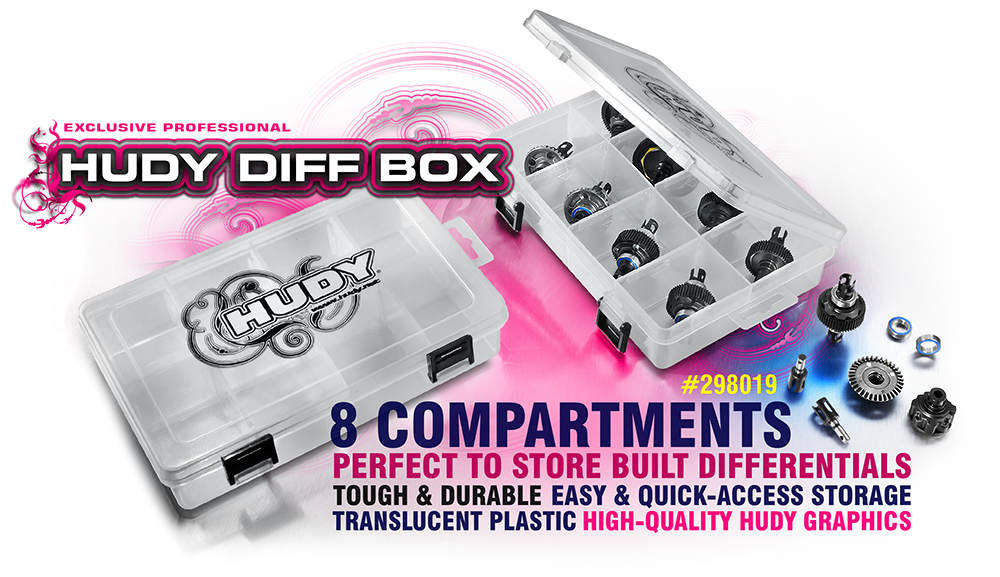 HUDY - Diff Box - 8-Compartments - 195x130x40mm