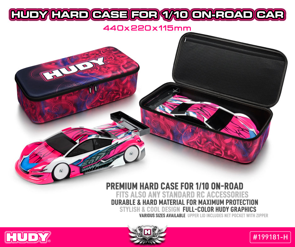 HUDY - Hard Case - 440x220x115mm - 1/10 On-Road Car