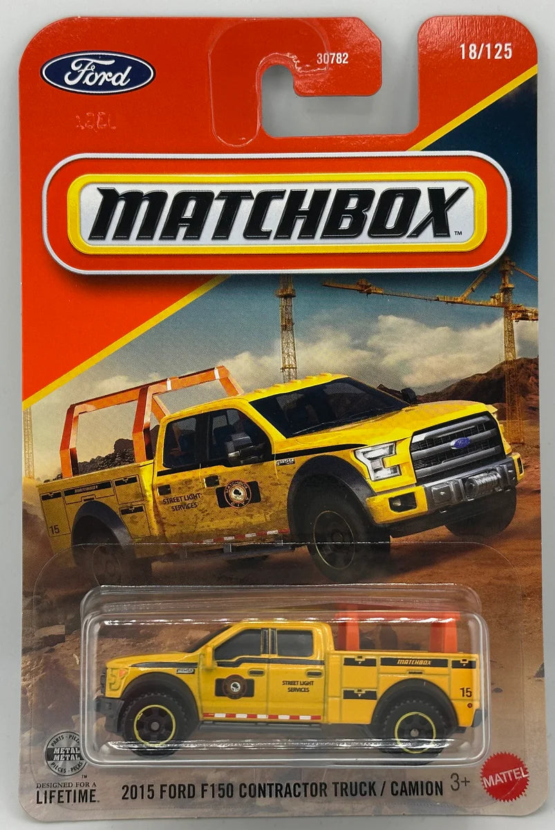 Mattel - Matchbox - 2015 Ford F150 Contractor Truck /Camion 18/125
