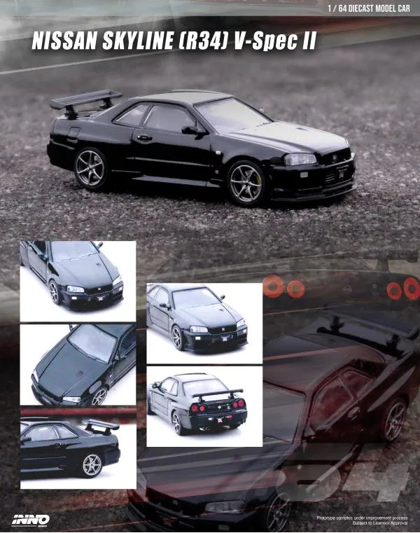 INNO Models, 1:64 NISSAN SKYLINE GT-R (R34) V-SPEC II BLACK