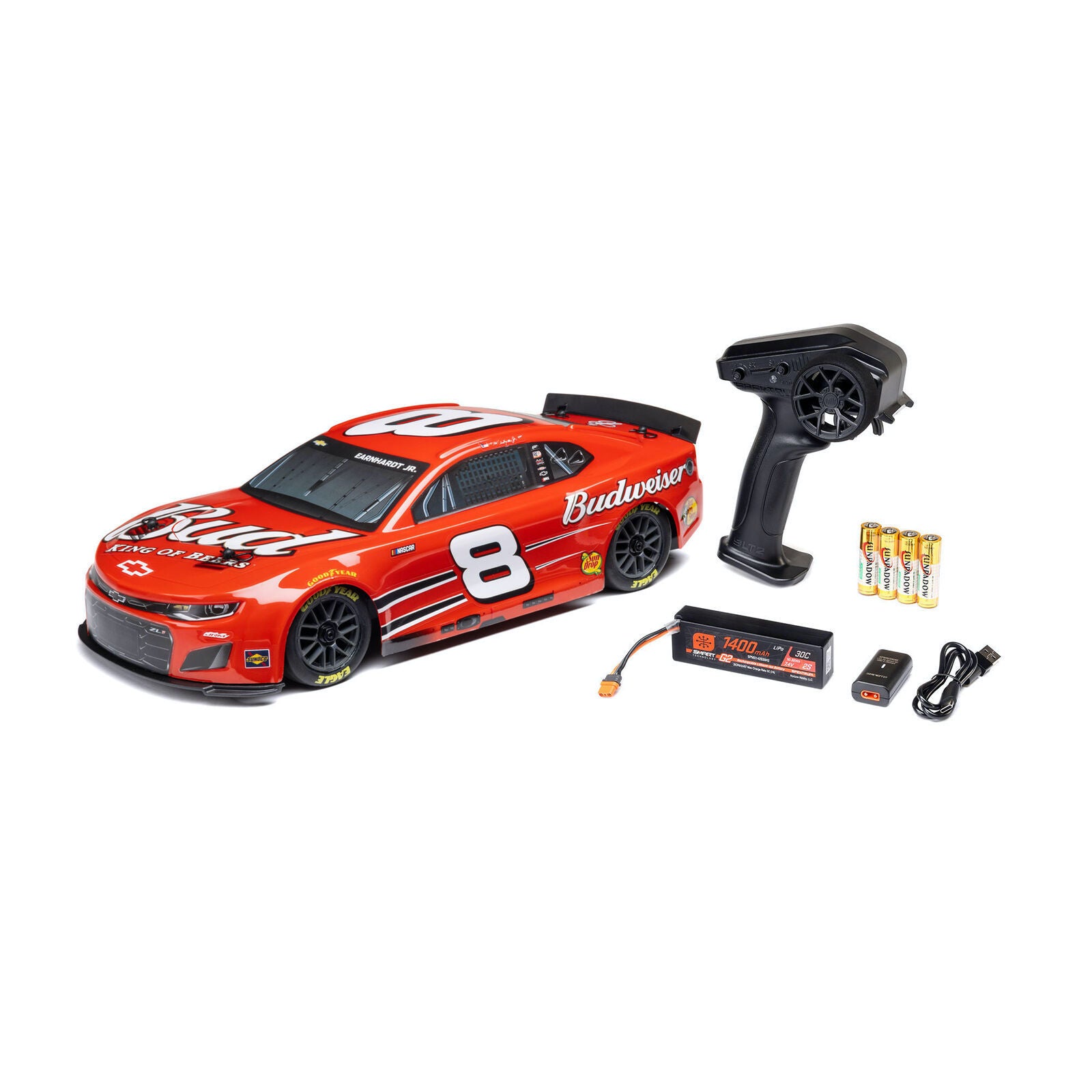 Team Losi - 1/12 Losi NASCAR Dale Earnhardt Jr. No.8 Budweiser (Battery & Charger Included)