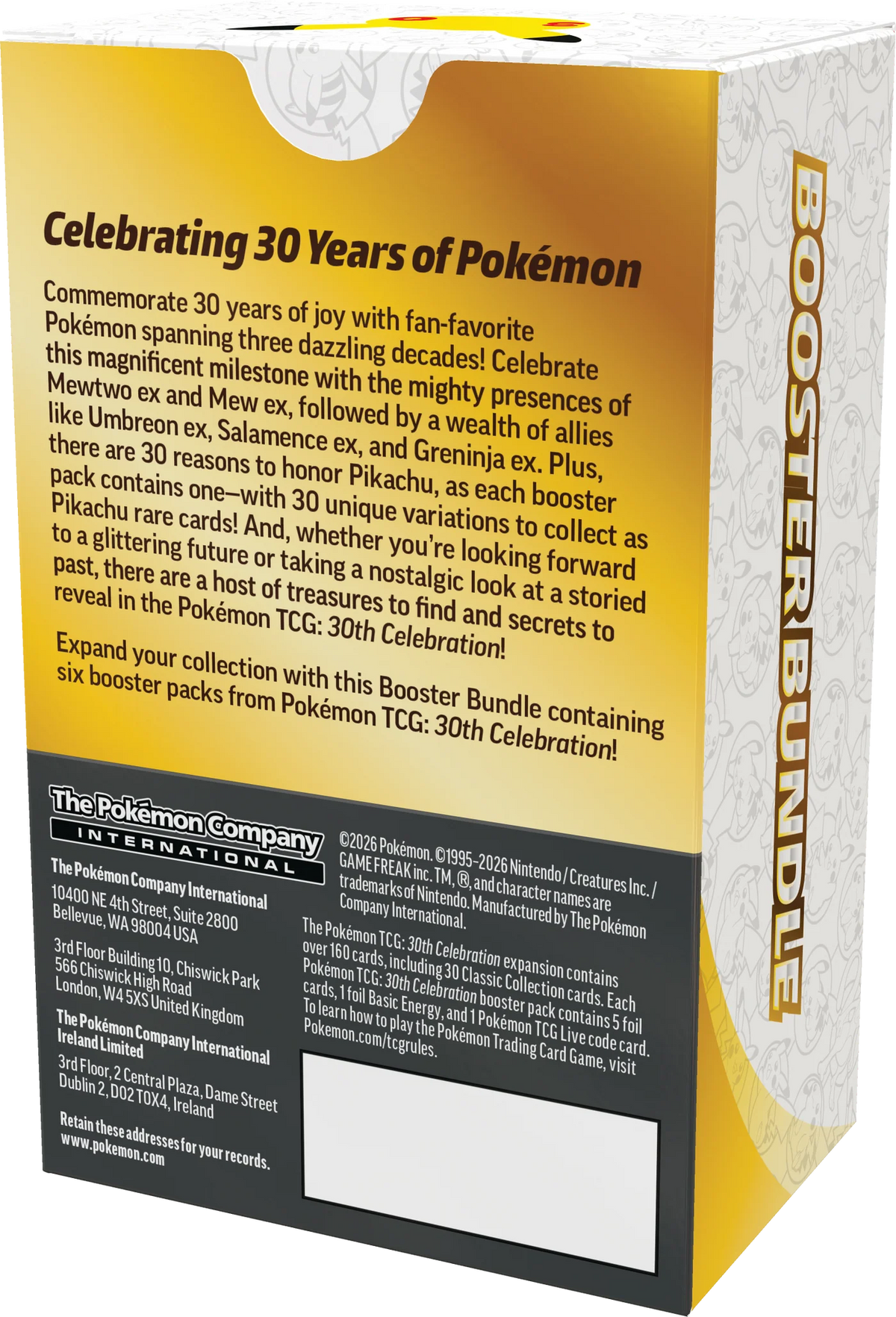 Pokemon TCG: 30th Celebration - Booster Bundle