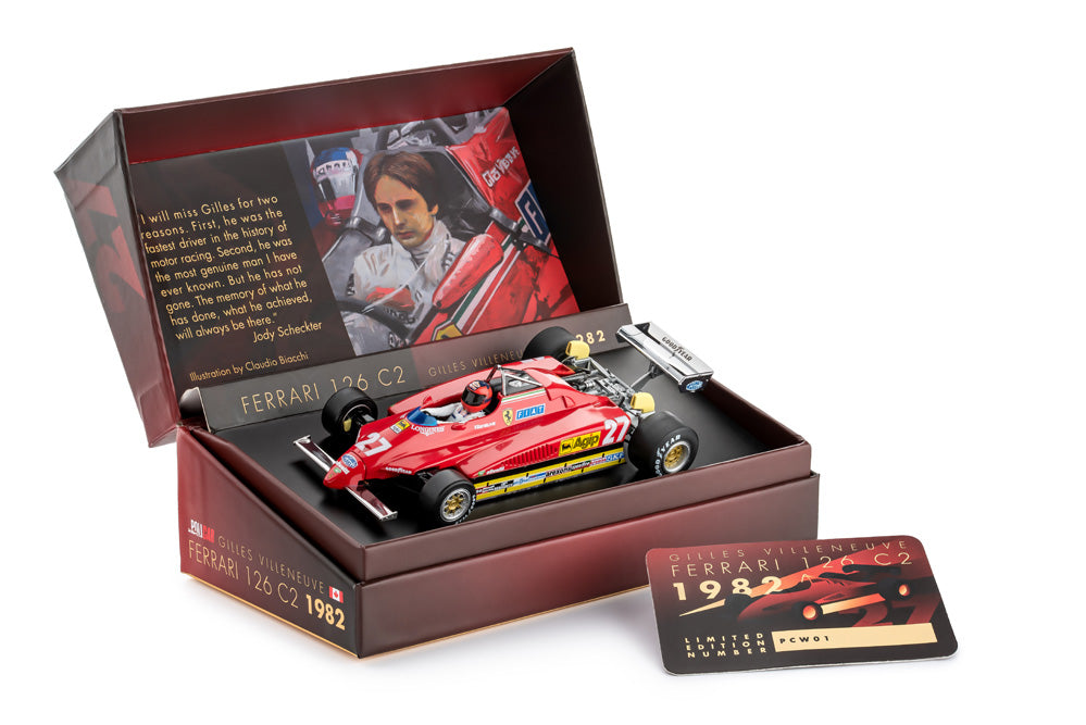 Policar - Ferrari 126 C2 - #27 - Gilles Villeneuve - Zolder GP Qualifying 1982 - Análogo, escala 1/32