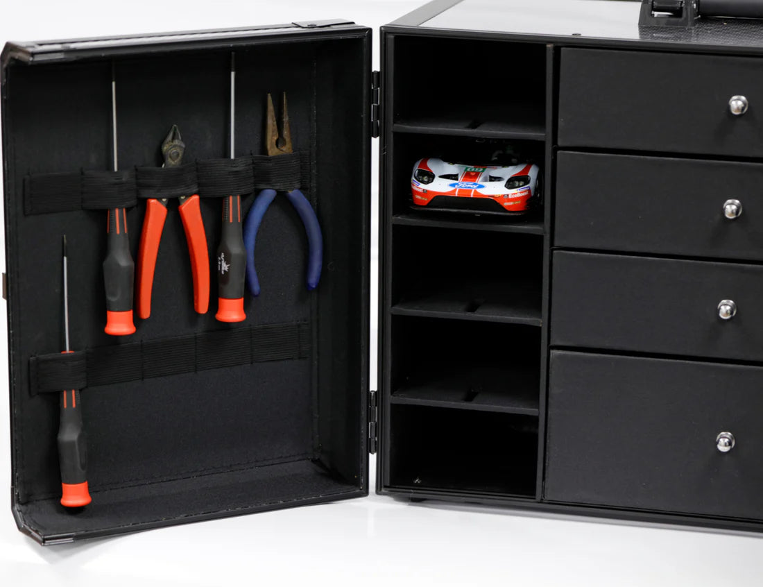 Power Hobby - PowerHobby 1/24 Slot Car Pit Box Case for Carrera BRM H&R Racing Pitbox