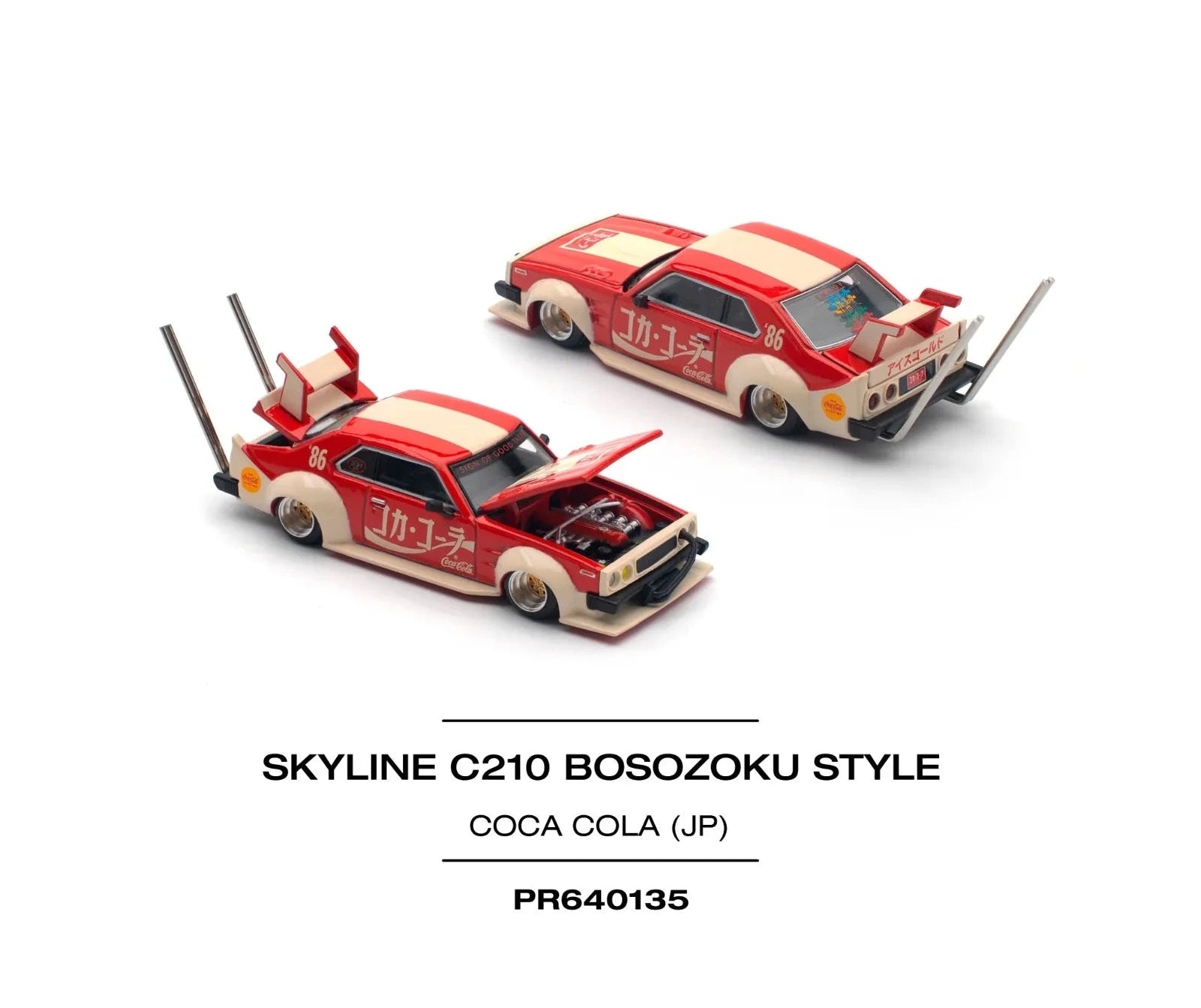 POP RACE - 1:64 Skyline C210 Bosozoku Style COKE