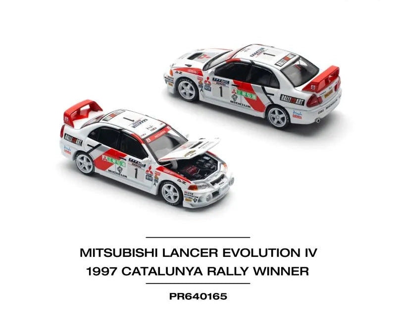 POP RACE - 1:64 Mitsubishi Lancer EVO IV -Winner Rally De Catalunya 1997