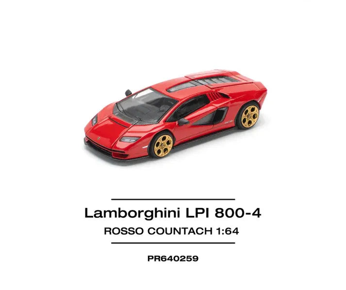 POP RACE - 1:64 LAMBORGHINI COUNTACH LPI-800 – ROSSO