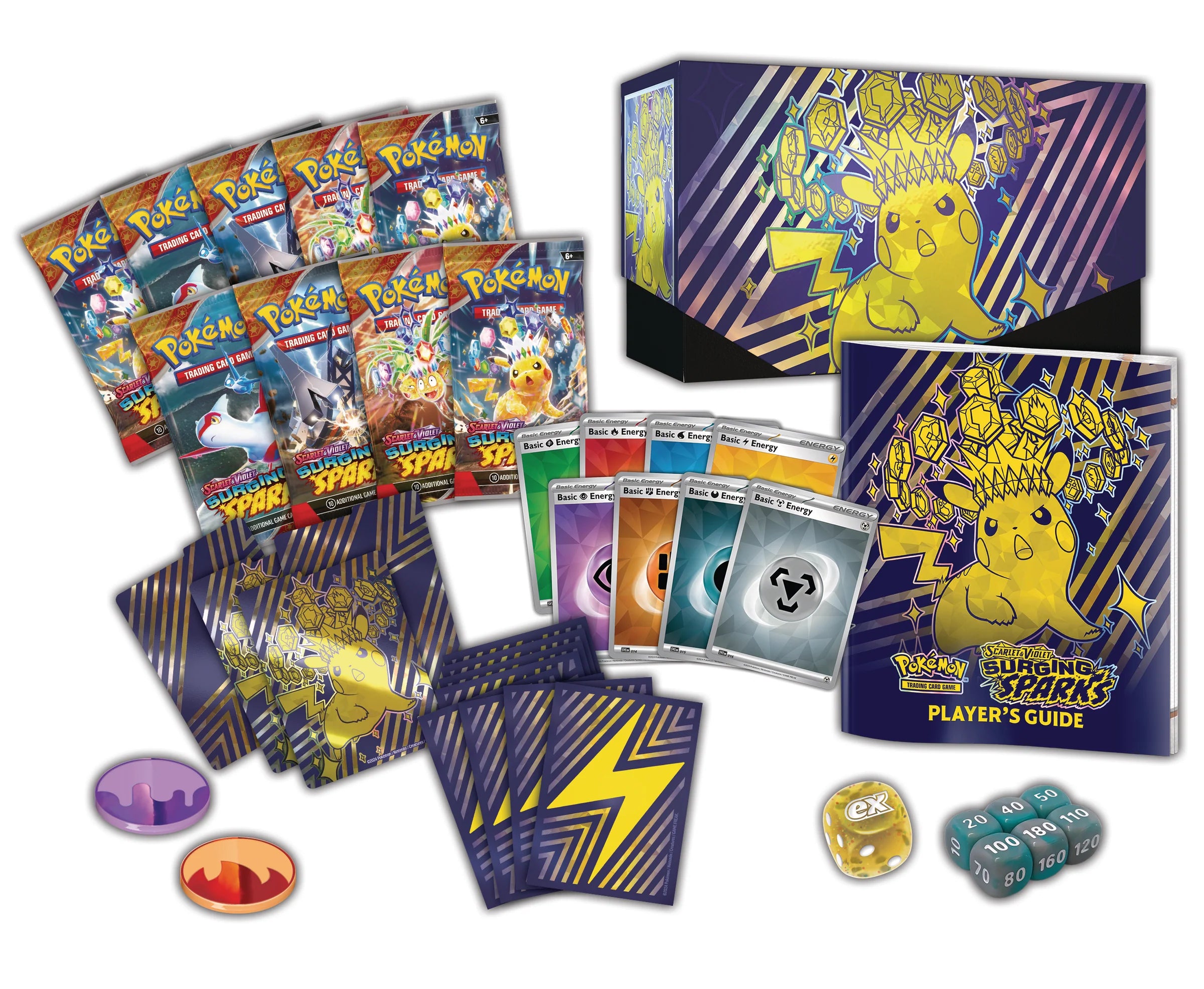 Pokemon TCG Scarlet & Violet: Surging Sparks - Elite Trainer Box Pikachu (Ingles)