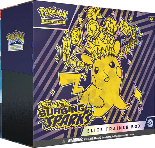 Pokemon TCG Scarlet & Violet: Surging Sparks - Elite Trainer Box Pikachu (Ingles)