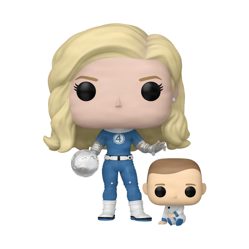 Funko Pop & Buddy: Los Cuatro Fantasticos - Mujer Invisible y Franklin, #1514
