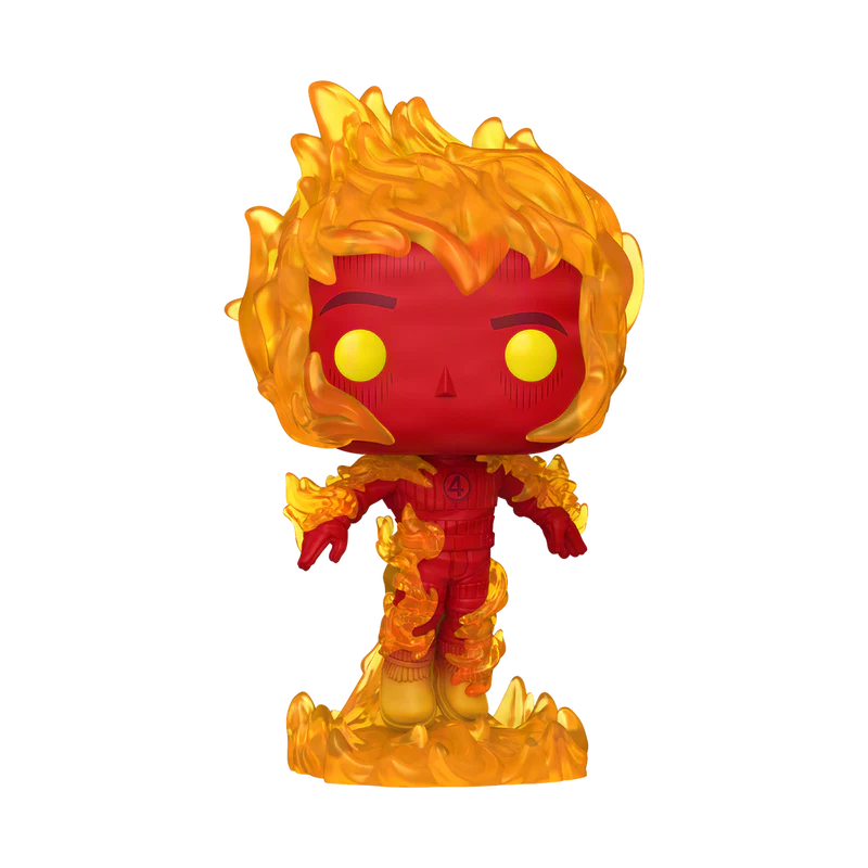 Funko Pop Marvel: Los Cuatro Fantasticos - Antorcha Humana, #1517