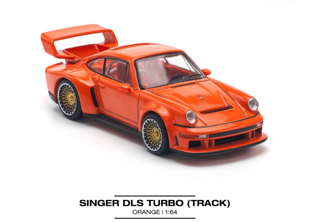 POP RACE - 1/ 64 SINGER DLS TURBO  (TRACK) - Orange