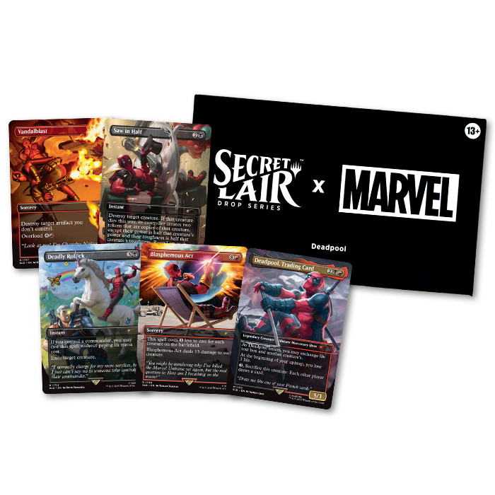 Magic MTG - Secret lair - Deadpool (Inglés) - Magic: The Gathering (no foil)