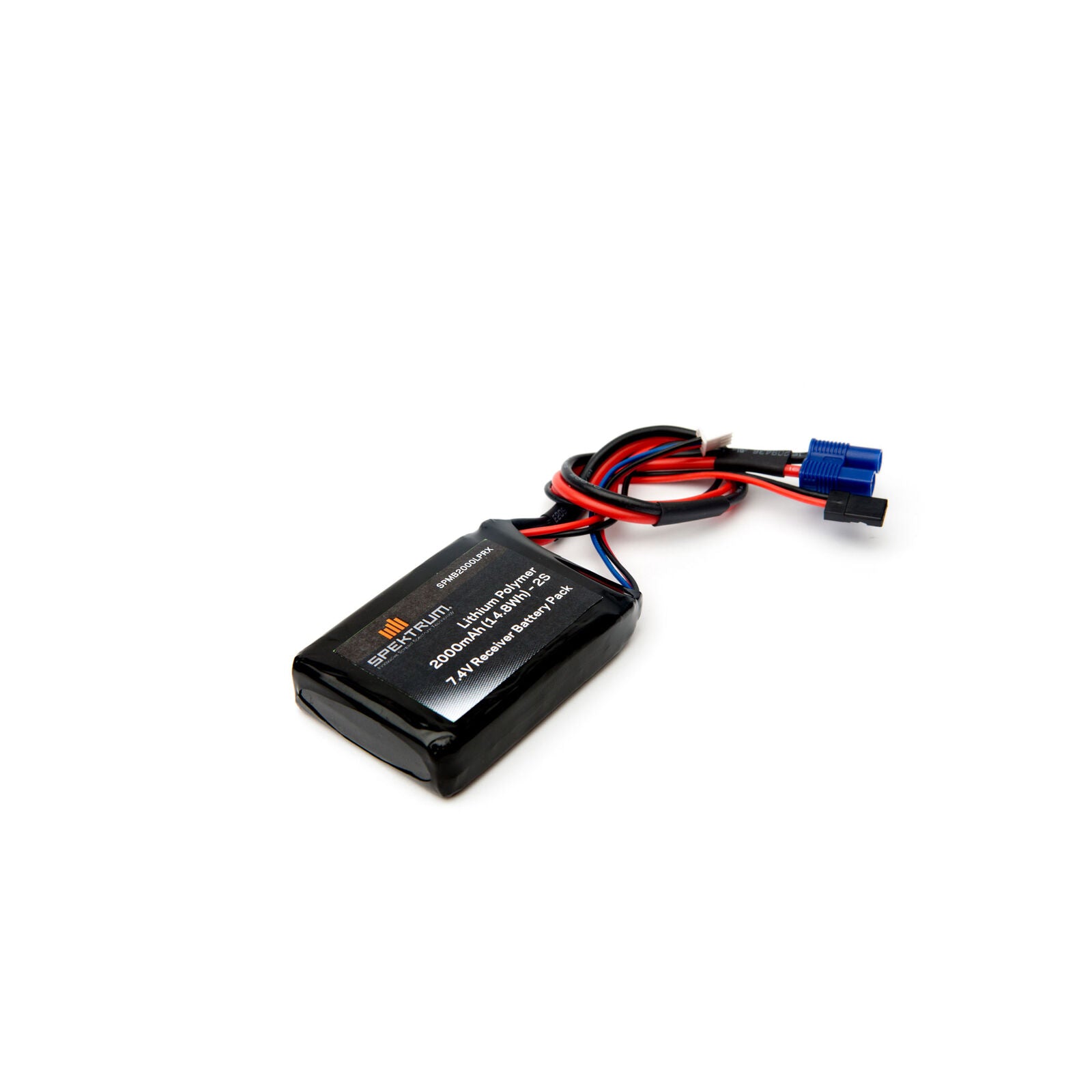 Spektrum RC - 7.4V 2000mAh 2S LiPo Receiver Battery: Universal Receiver, EC3