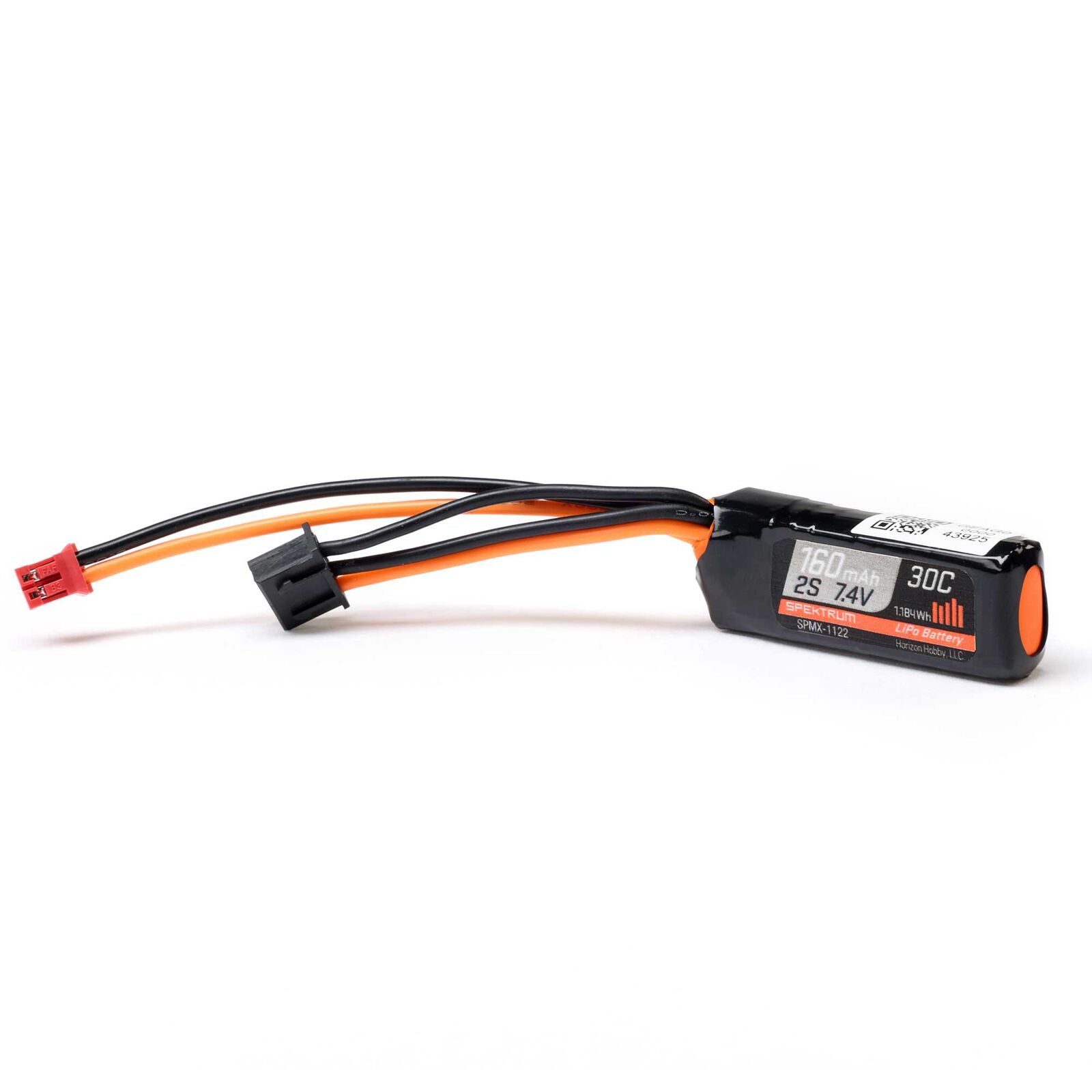 Spektrum RC - 7.4V 160mAh 2S 30C LiPo Battery: PH2.0