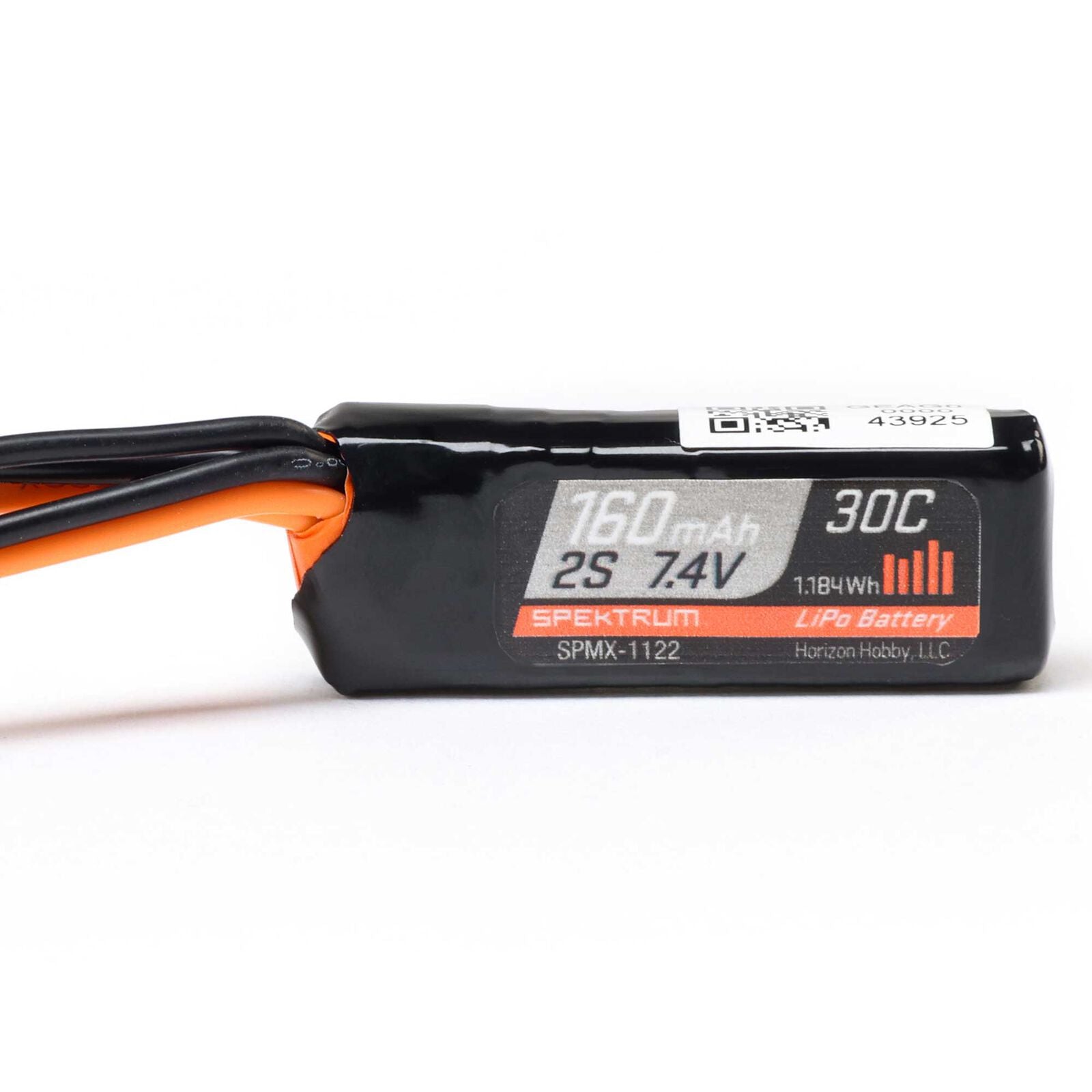 Spektrum RC - 7.4V 160mAh 2S 30C LiPo Battery: PH2.0