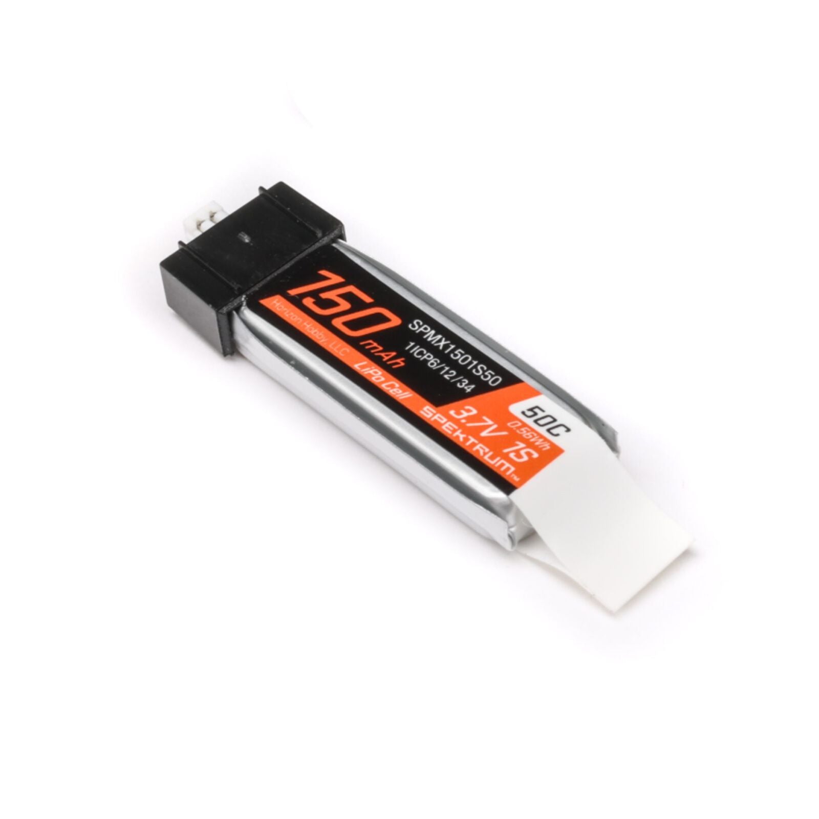 Spektrum RC - 3.7V 150mAh 1S 50C LiPo Battery: JST PH1.25 Connector
