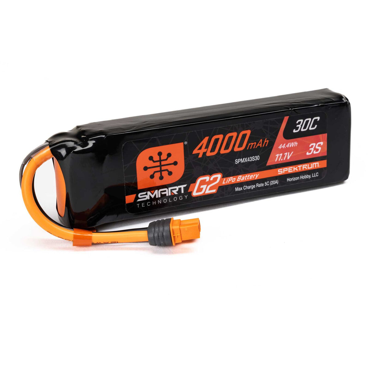 Spektrum RC - 11.1V 4000mAh 3S Smart G2 LiPo Battery 30C: IC3