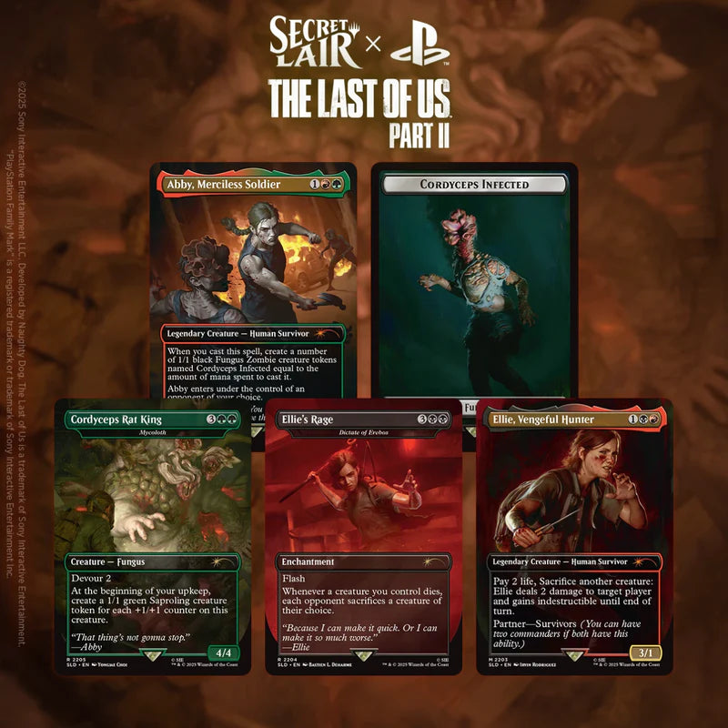 Secret Lair x Playstation: The Last of US Part II (Regular) - Magic: The Gathering (NO FOIL)