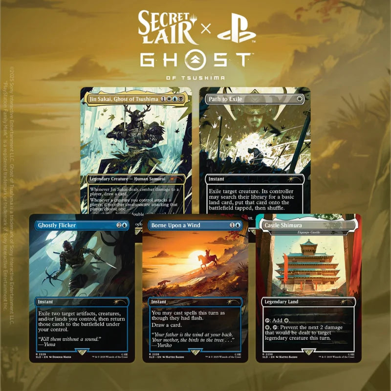 Secret Lair x Playstation: Ghost of Tsushima (Regular) - Magic: The Gathering (NO FOIL)