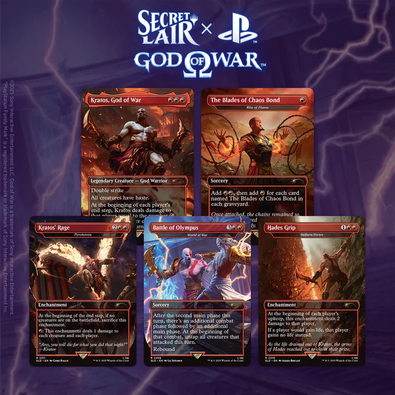 Secret Lair x Playstation: God of War: Greek (Regular) - Magic: The Gathering (NO FOIL)