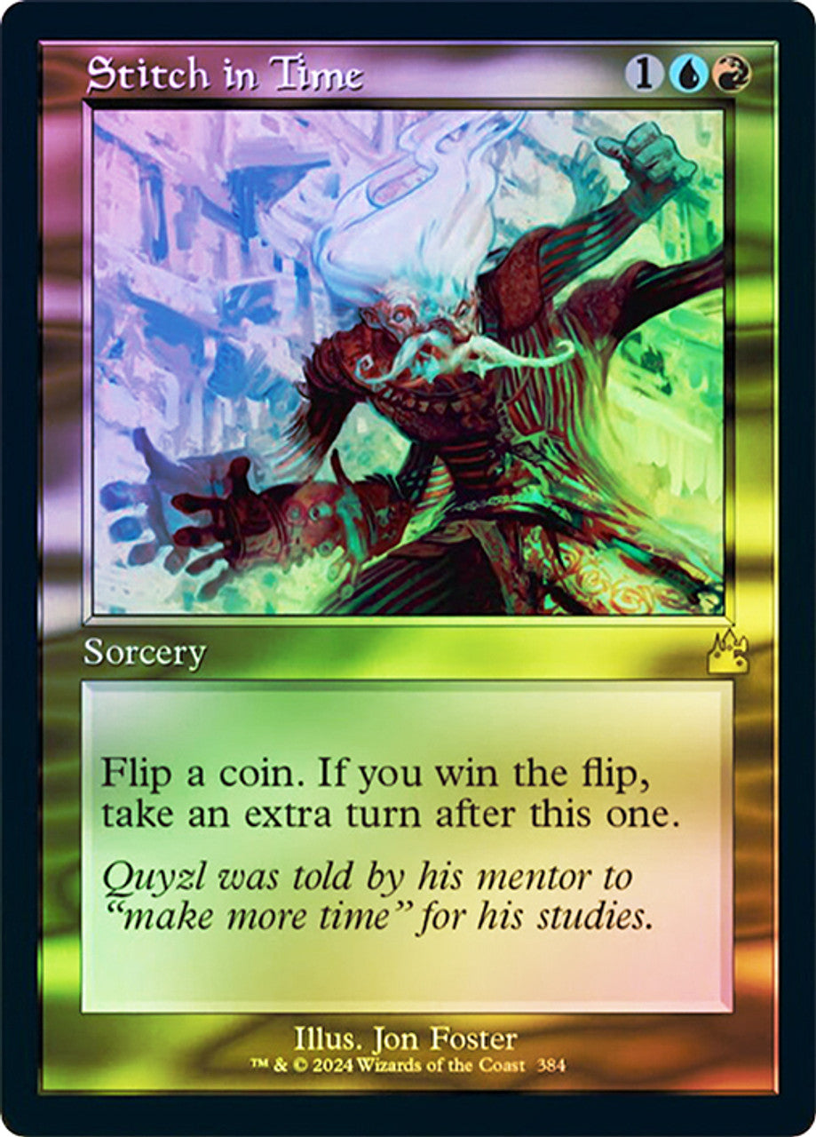 Stitch in Time (Retro Frame) (Foil)