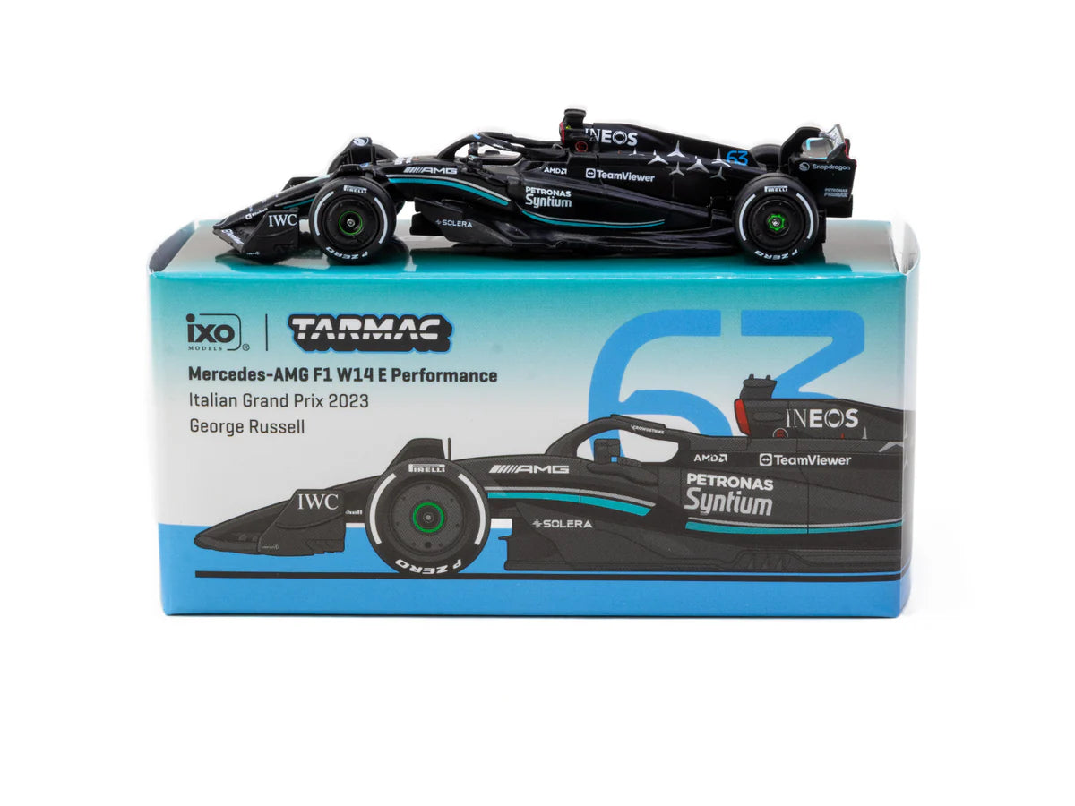Tarmac Works - Mercedes-AMG F1 W14 E Performance Italian Grand Prix 2023 George Russell #63, 1:64