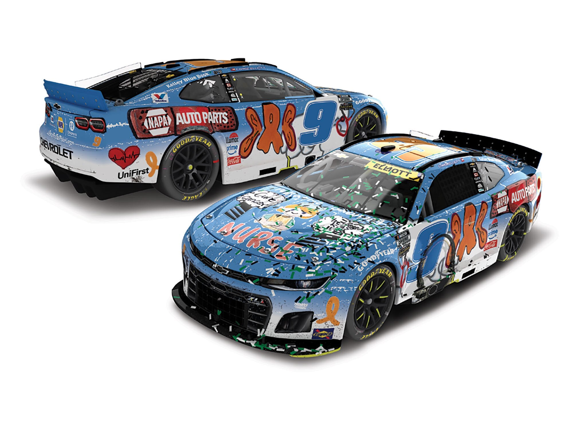 Lionel Racing - Chase Elliott #9 Napa Children´s Healthcare Of Atlanta Echopark Win 2025 Chevrolet, escala 1:64