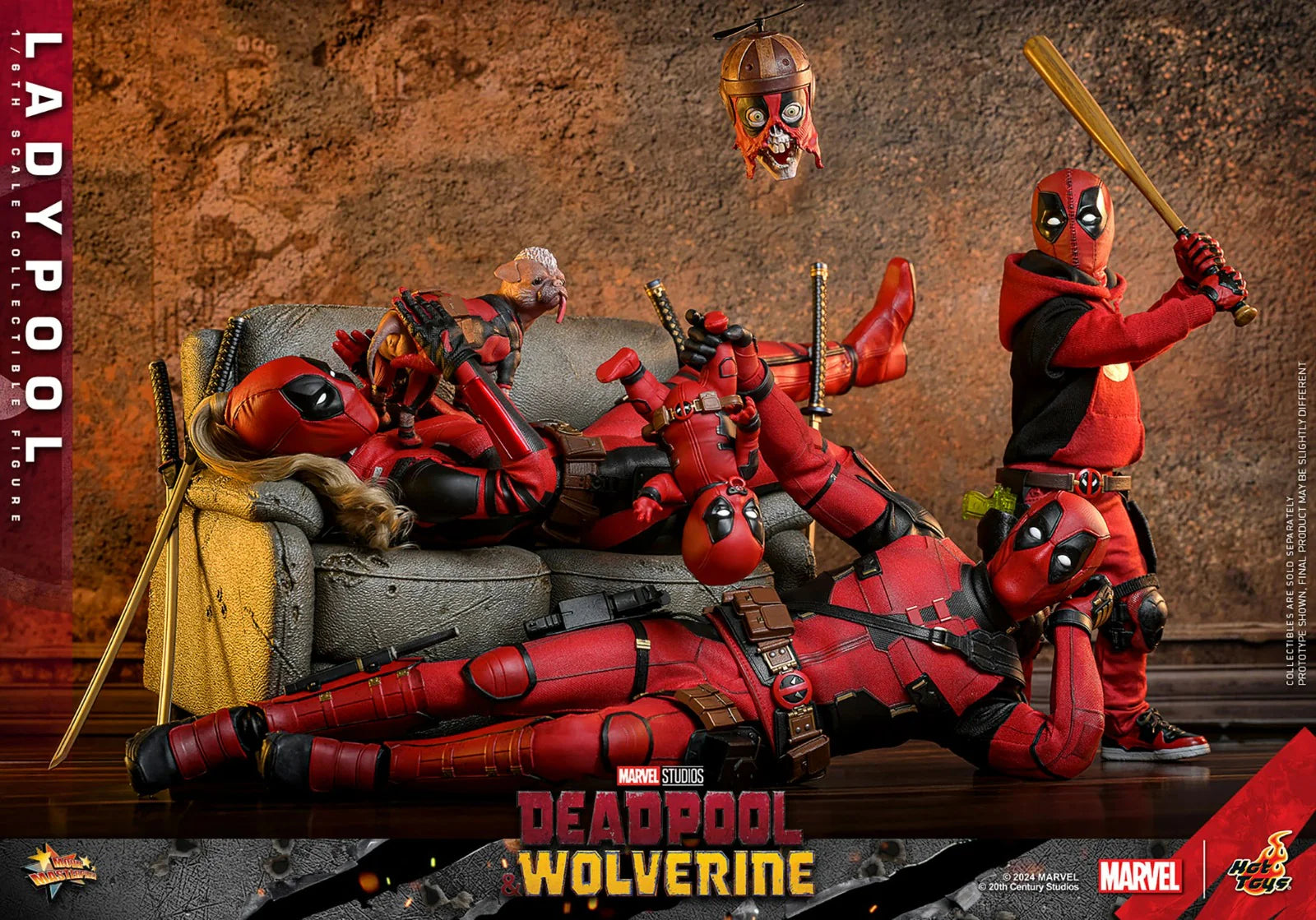 Hot Toys - Movie Masterpiece: Deadpool y Wolverine - LadyPool Escala 1/6  PRE VENTA. ENTREGA ESTIMADA FEBRERO-ABRIL 2025