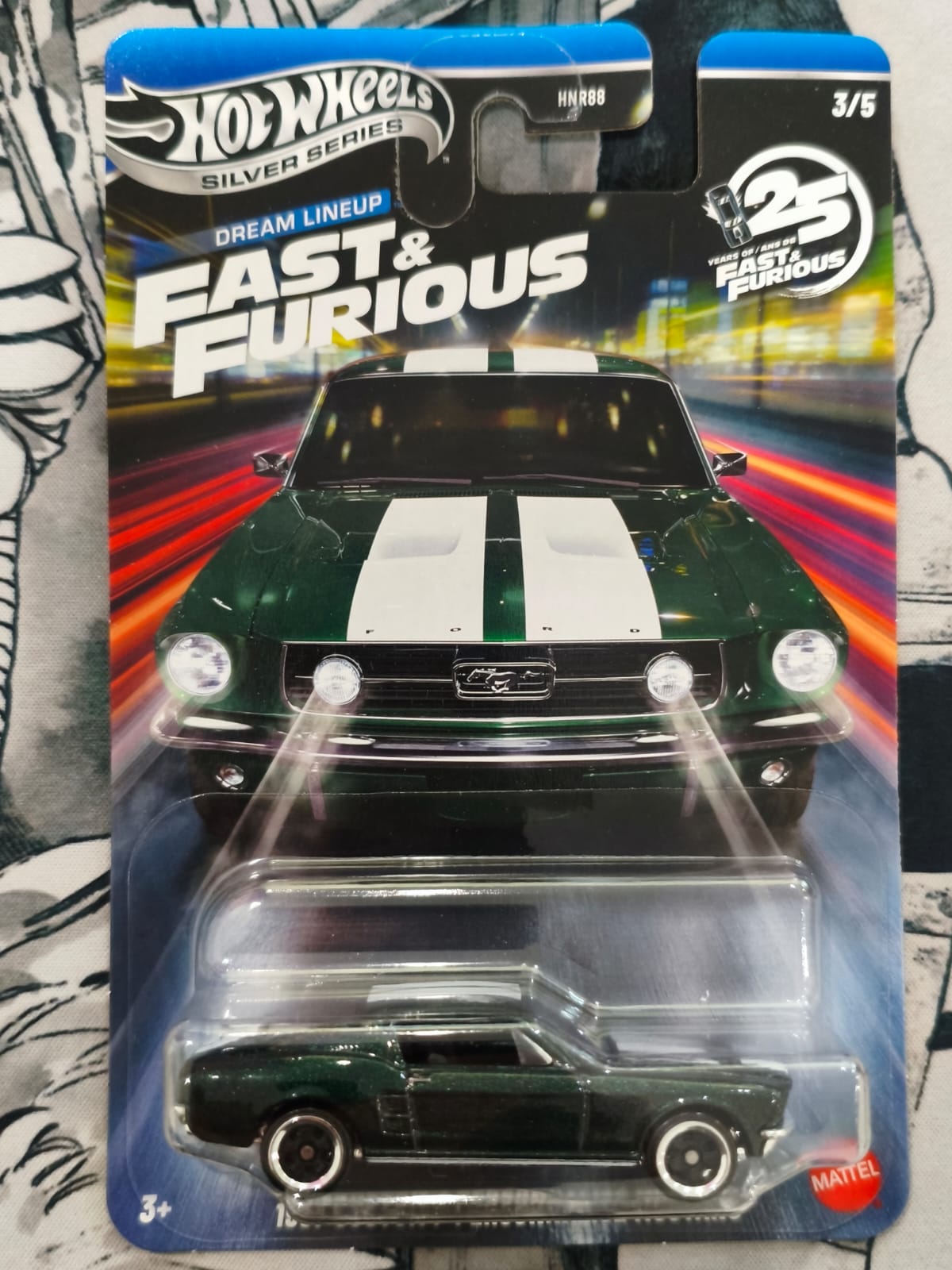 Mattel - Hot Wheels Silver Series, 1967 Custom / Personnalise Mustang Fast & Furious