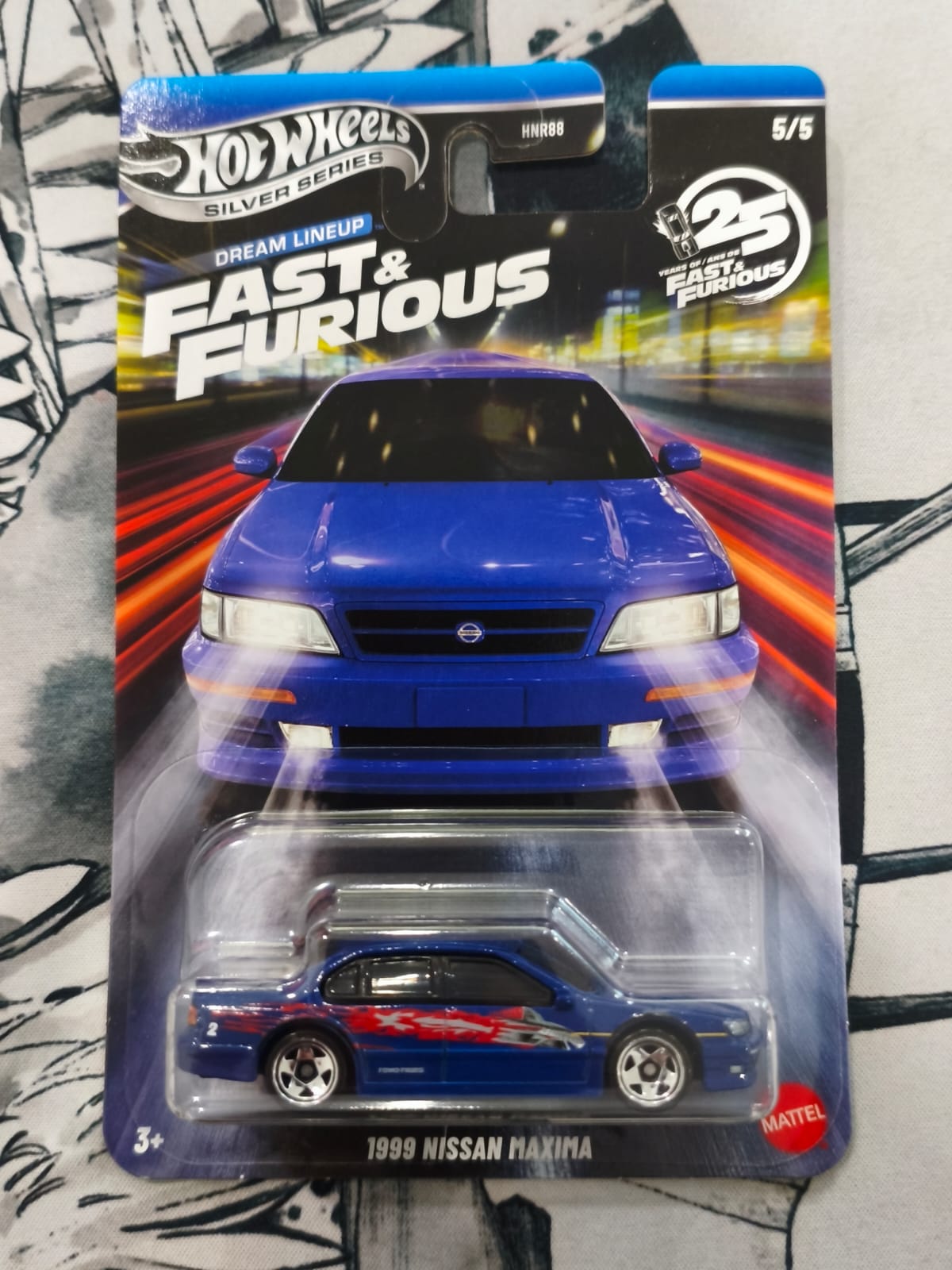 Mattel - Hot Wheels Silver Series, 1999 Nissan Maxima  Fast & Furious