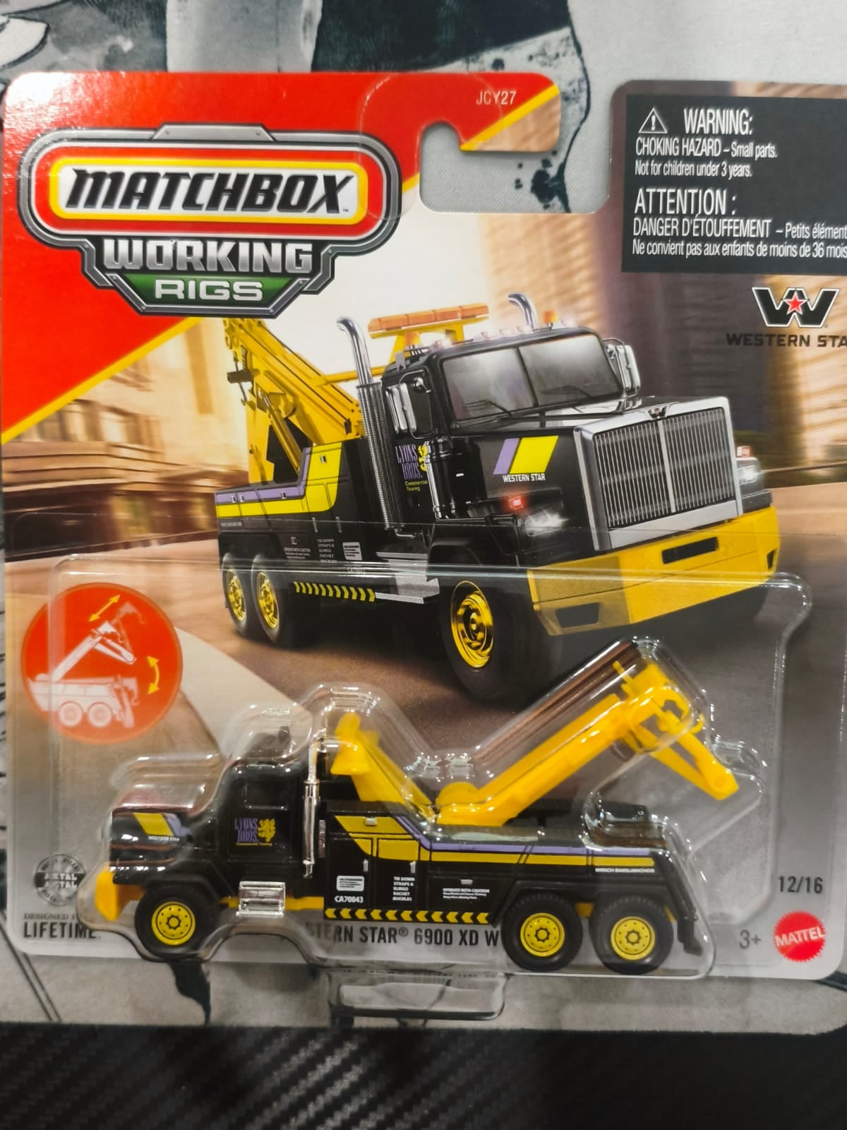 Mattel - Matchbox Working Rigs- Western Star 6900 XD Wrecker