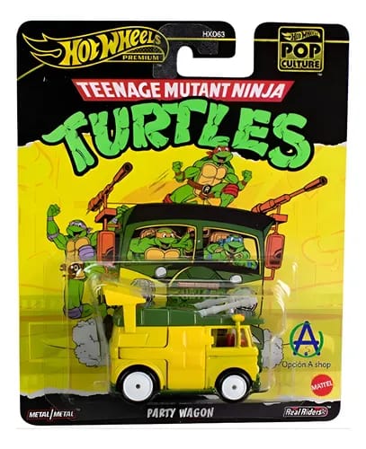 Mattel - Premium Pop Culture Party Wagon Ninja Turtles Hot Wheels
