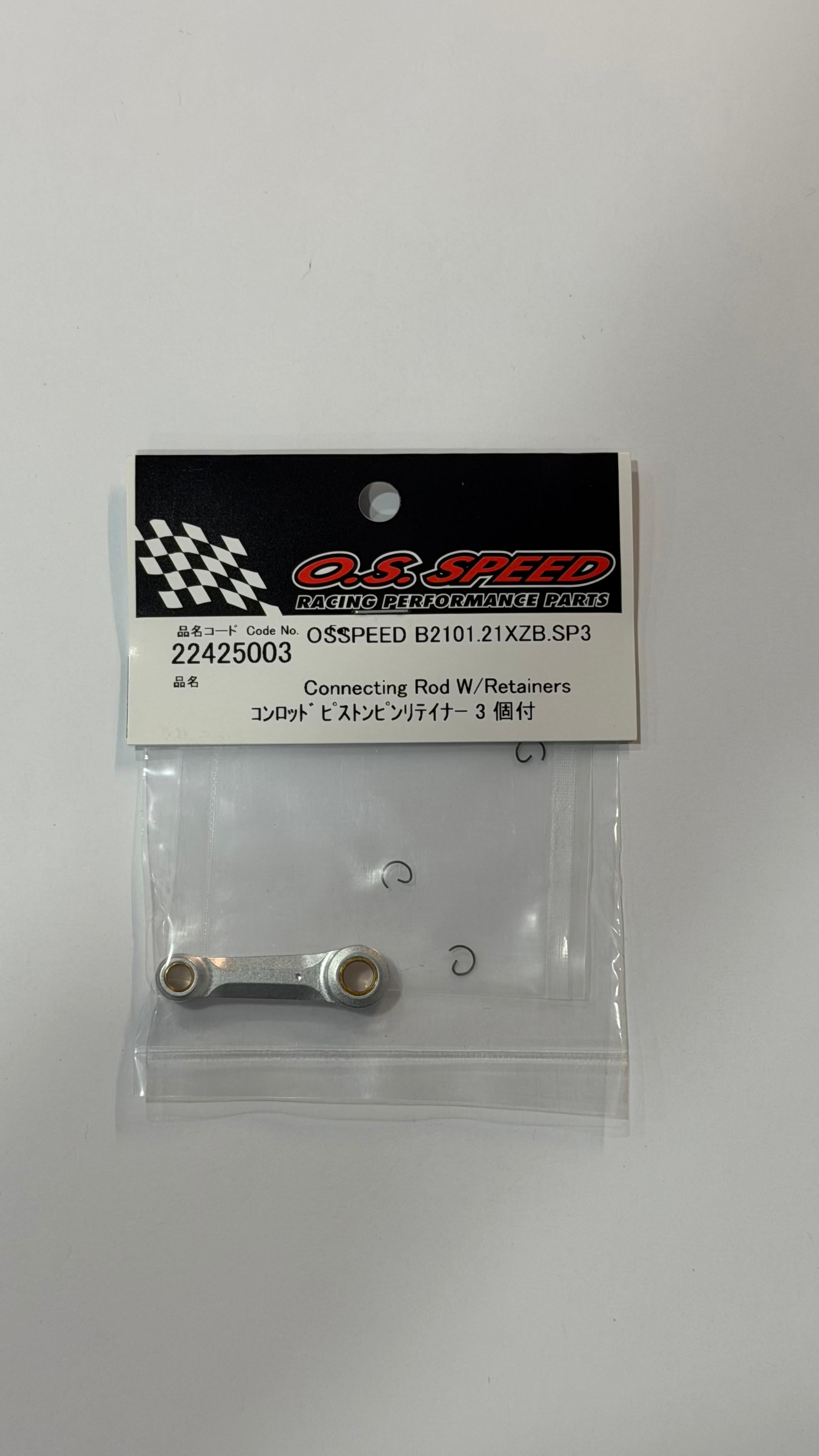 O.S. SPEED - Connecting Rod W/Reatainers B2101 .21 XZB SP3
