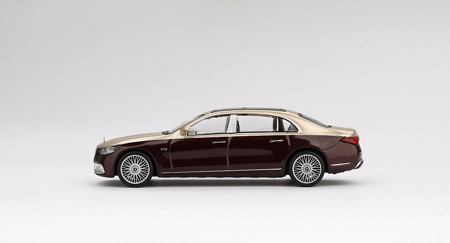 Mini GT - Mercedes-Maybach S 680 Gold / Dark Red Metallic 1/64