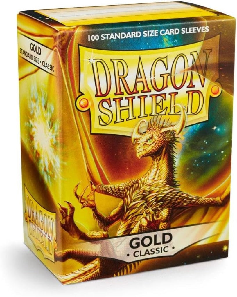 Arcane Tinmen - Dragon Shield Gold Classic Sleeves Standard Size En Existencia