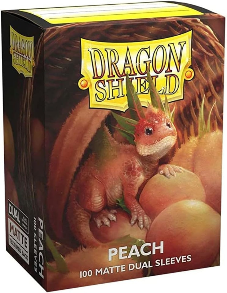 Arcane Tinmen - Dragon Shield Peach Dual Matte Sleeves Standard Size En Existencia