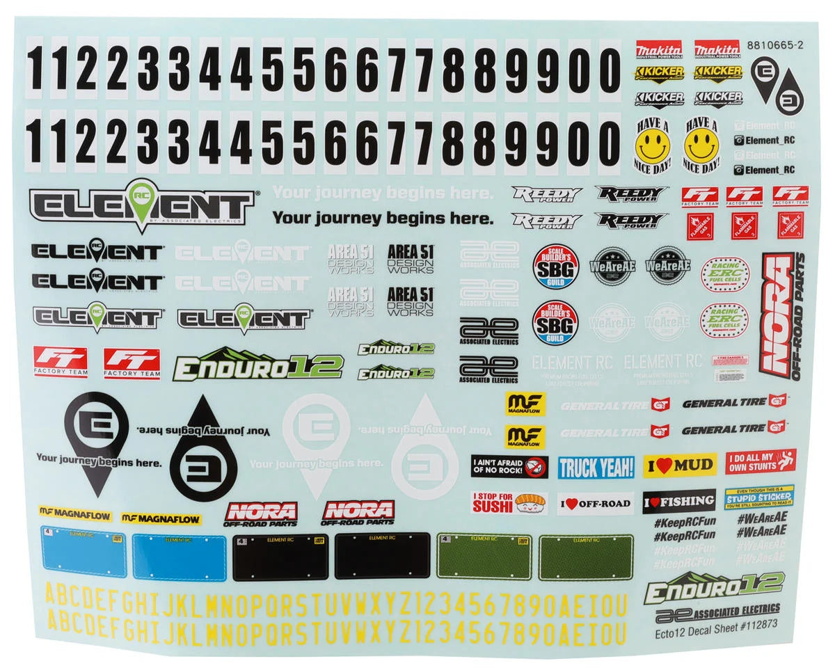 Element RC - Enduro12 Ecto Body Set (Clear)